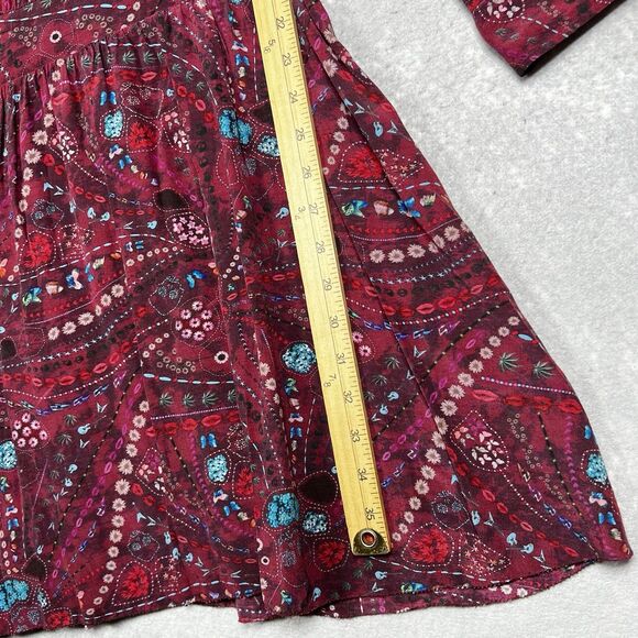 Zadig & Voltaire Dress Womens L Purple Remus Psyche Designer Long Sleeve A-Line - Picture 7 of 13